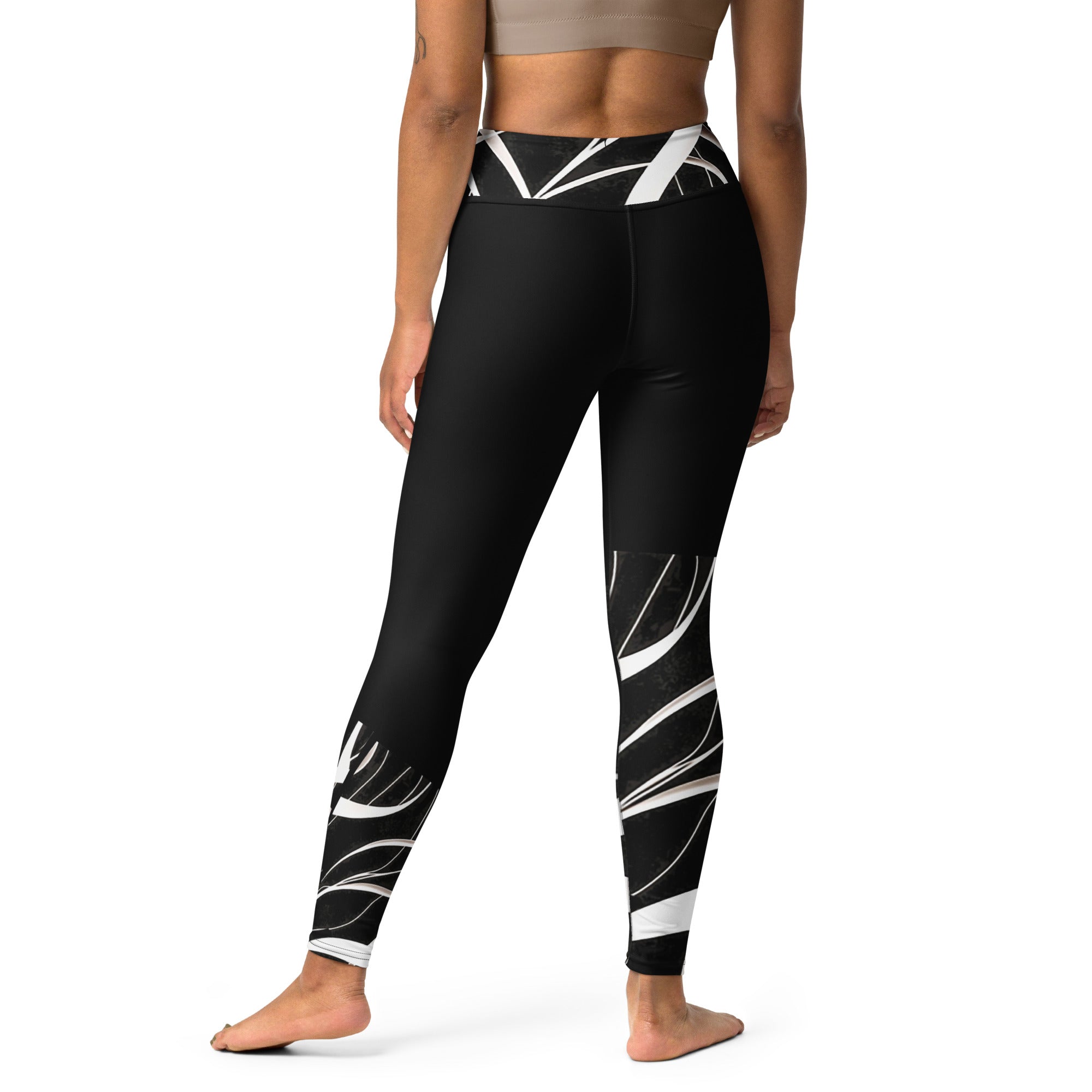 Unique Look Leggings. Gym or Yoga Pants. Abstract Modern Art Streetwear by WickedYo.